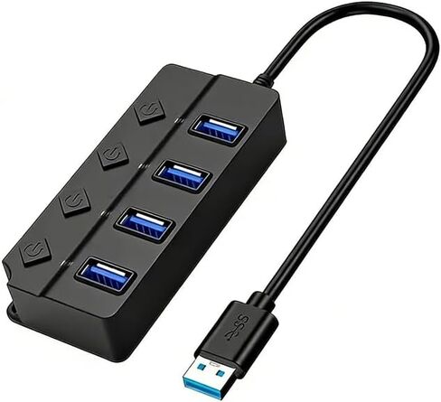 محور Usb3.0، مع محول 4 منافذ على شكل ماسي، مع مفتاح مستقل ومؤشر ضوئي LED، مناسب لأجهزة الكمبيوتر المحمولة وأجهزة الكمبيوتر ومحركات الأقراص المحمولة ومحركات الأقراص الصلبة الخارجية والفئران ولوحات المفاتيح in Kuwait