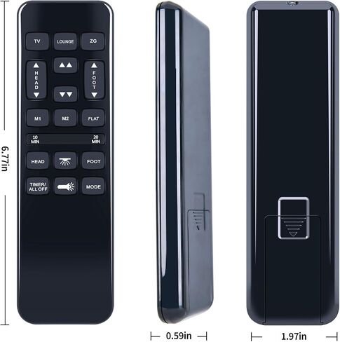 جهاز تحكم عن بعد بديل HJH55 مناسب لقاعدة سرير Richmat HJH92S القابلة للتعديل، لـ BCP SKY5671 SKY5679 SKY8064، لسلسلة المراتب 600 و3000، لسرير العلامات التجارية الكلاسيكية القابل للتعديل in Kuwait