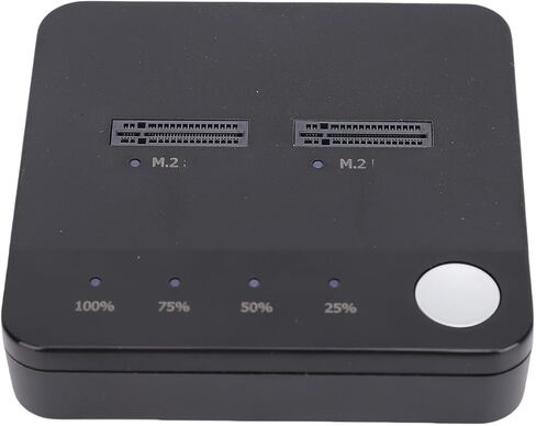 ناسخ Fabater M.2 NVMe SSD، 20 جيجابت في الثانية عالية السرعة Dual Bay Offline Clone SSD Cloner، حاوية تعمل بمنفذ USB C مع توافق عالمي M.2 لفنيي تكنولوجيا المعلومات ومراكز البيانات، in Kuwait