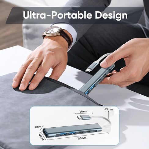 موزع USB 3.0، موزع USB بـ 4 منافذ، موزع USB لأجهزة الكمبيوتر المحمول، وXbox، ومحرك الأقراص المحمول، والأقراص الصلبة، ووحدة التحكم، والطابعة، والكاميرا، ولوحة المفاتيح، والماوس والمزيد in Kuwait