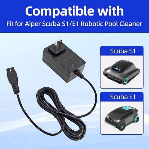 16.8V Charger for Aiper Pool Cleaner for Aiper Scuba S1 Cordless Robotic Pool Cleaner，Compatible with Aiper Scuba S1 E1,for 14.4V Li-ion Battery Cordless Robotic Pool Vacuum Cleaner Charger Adapter in Kuwait
