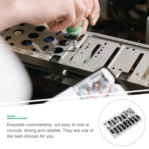 360pcs M2/m2.5/m3 Countersunk Head Computer Repair Screws Stainless Steel Flat Head Screws for Laptop Motherboard and Electronic Device Maintenance in Kuwait