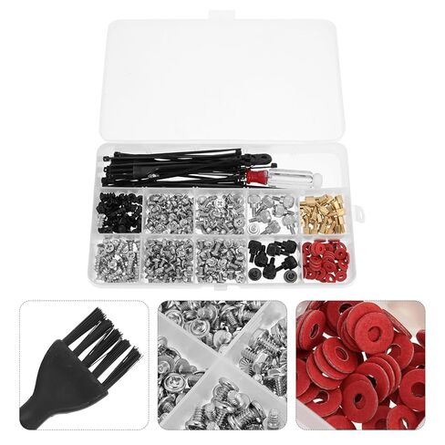 DOITOOL 362pcs Computer Mounting Screws Kit Zip Ties, Screwdriver, and Cleaning Brush for Desktop PC Assembly and Installation Accessories in Kuwait