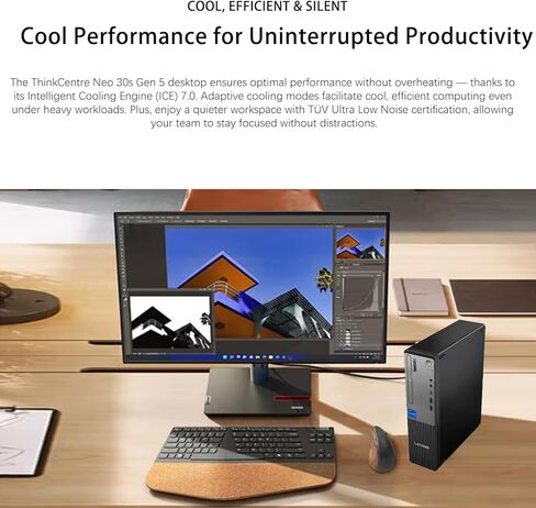 سطح مكتب مخصص، مصنوع من Lenovo ThinkCentre Small Form Factor Business Desktop، الجيل الثالث عشر Intel Core i7-13620H، 16 جيجابايت / 64 جيجابايت DDR5، 512 جيجابايت /2 تيرابايت SSD، VGA، Wi-Fi، لوحة مفاتيح وماوس سلكي، Win 11 Pro in Kuwait