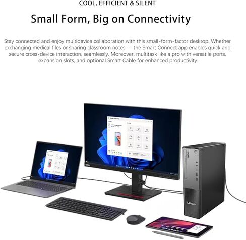 سطح مكتب مخصص، مصنوع من Lenovo ThinkCentre Small Form Factor Business Desktop، الجيل الثالث عشر Intel Core i7-13620H، 16 جيجابايت / 64 جيجابايت DDR5، 512 جيجابايت /2 تيرابايت SSD، VGA، Wi-Fi، لوحة مفاتيح وماوس سلكي، Win 11 Pro in Kuwait