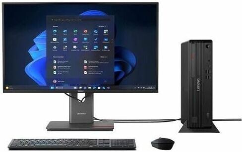 Lenovo ThinkCentre M70s Gen 6 12YK001AUS كمبيوتر مكتبي AI - Intel Core Ultra 5 225-16 جيجابايت - 512 جيجابايت SSD - عامل شكل صغير - أسود in Kuwait