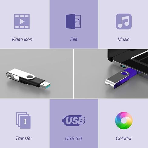 16GB 1Pack Flash Drive USB 2.0 Flash Drive Thumb Drive Jump Drives Keychain Memory Stick-Blue in Kuwait