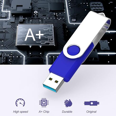 16GB 1Pack Flash Drive USB 2.0 Flash Drive Thumb Drive Jump Drives Keychain Memory Stick-Blue in Kuwait