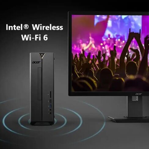 acer Aspire SFF 8L Desktop Computer | Intel Multi-Core CPU | 8GB RAM, 512GB PCIe SSD | Windows 11 | WiFi 6E | Intel UHD Graphic | 4K Display Support, Wired Keyboard & Mouse in Kuwait