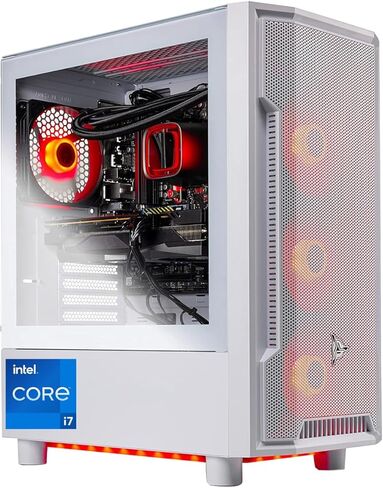 Skytech Gaming Archangel Gaming PC, Intel i7 14700F 2.1GHz, NVIDIA RTX 5060 Ti 16GB, 1TB Gen4 NVMe SSD, 16GB DDR5 RAM 6000, 650W Gold PSU, 360 ARGB AIO, Wi-Fi, Win 11, Desktop in Kuwait