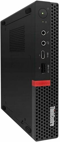 كمبيوتر لينوفو ثينك سنتر M920Q تايني المكتبي، انتل كور i7-8700T، 8 جيجا DDR4، 256 جيجا اس اس دي، لوحة مفاتيح وماوس، DP، ويندوز 11 برو (متجدد) in Kuwait