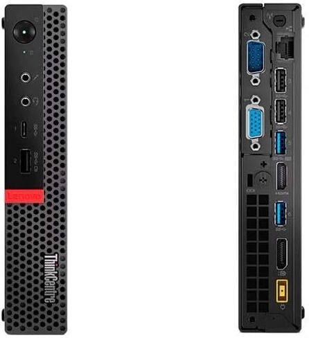 كمبيوتر لينوفو ثينك سنتر M920Q تايني المكتبي، انتل كور i7-8700T، 8 جيجا DDR4، 256 جيجا اس اس دي، لوحة مفاتيح وماوس، DP، ويندوز 11 برو (متجدد) in Kuwait