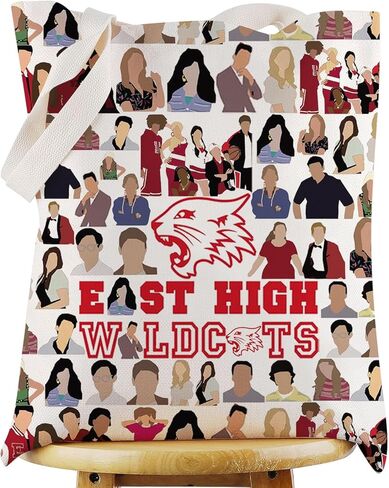 WZMPA High Sch Musical Cosmetic Bag Broadway Music Gift Eat High Wildcats Zipper Makeup Pouch Bag For Musical Theater Fans (East Wildcats) in Saudi Arabia