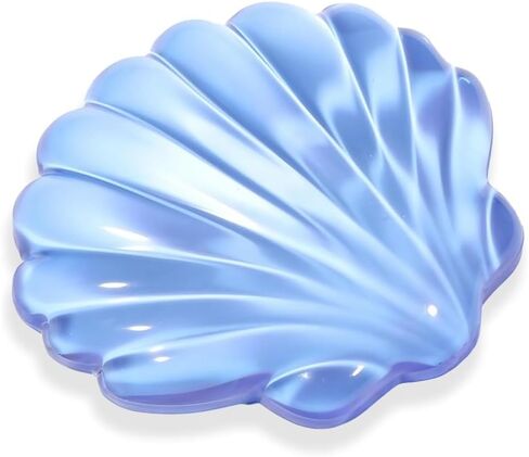 Gel Wrist Rest for Keyboard and Mouse, Transparent Blue Shell Shape, Ergonomic Silicone Non-Slip Support for Computer Gaming Home Office in Kuwait