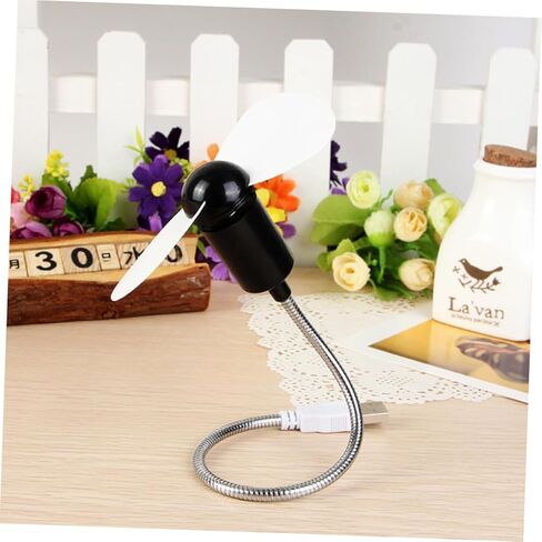 مجموعة مراوح USB صغيرة 5 قطع محمولة مرنة قابلة للانحناء صغيرة تعمل بالطاقة USB مراوح تبريد هادئة للمنزل والمكتب والسفر باستخدام لون عشوائي in Kuwait