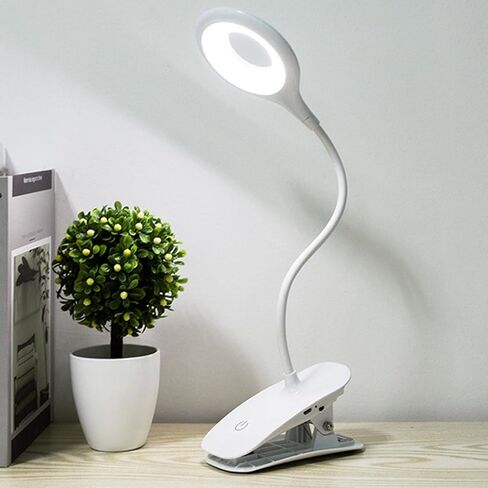 Baoblaze LED Reading Light with Clip - USB Book Lights, 20 Flexible Neck Lamp, Clamp Desk Lamps for Bed Headboard in Kuwait