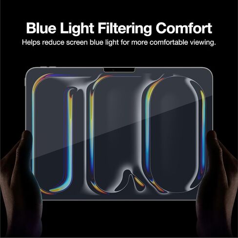 AMAZINGthing for iPad Pro 13-inch M5/M4 [RADIX - Max Glass] Screen Protector, Blue Light Reduction, 9H Tempered Glass, Case-Friendly, Full Coverage, Smudge and Scratch Resistant, 2 Pack in Kuwait