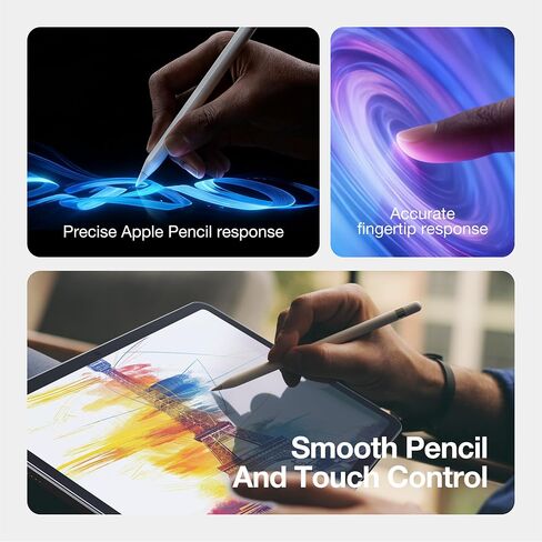 AMAZINGthing for iPad Pro 13-inch M5/M4 [RADIX - Max Glass] Screen Protector, Blue Light Reduction, 9H Tempered Glass, Case-Friendly, Full Coverage, Smudge and Scratch Resistant, 2 Pack in Kuwait