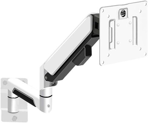 Spring Monitor Mount Arm for Screens Up to 32 Inches and 19.8 Lbs, Aluminum Single Monitor Wall Mount,Max 100X100 Monitors Arm,White in Kuwait