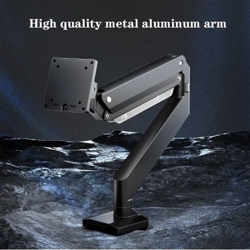 Single Monitor Desk Mount Holds 4.4-39.6 Lbs and 17-49'' Heavy Duty Screens, Gas Spring Single Monitor Mount Arm with Clamp/Grommet Base, 75/100Mm Monitors Arm in Kuwait