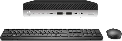 كمبيوتر HP Micro PC Elitedesk 800 G3 Mini Computer Desktop Intel i5-6500T يصل إلى 3.10 جيجا هرتز 16 جيجا 256 جيجا NVMe SSD مدمج AX200 Wi-Fi 6 BT لوحة مفاتيح لاسلكية وماوس Windows 11 (متجدد) in Kuwait