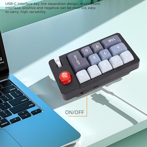 لوحة مفاتيح ماكرو جويستيك، لوحة مفاتيح ميكانيكية سلكية قابلة للتبديل السريع وإضاءة RGB لوحة أرقام من النوع C ومنفذ ماكرو لوحة مفاتيح ألعاب متعددة للألعاب in Kuwait