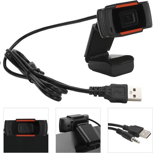 SUNGOOYUE Camera, HD Webcam with Noise Cancelling Microphone and Multifunctional Base, for Computers Monitors in Kuwait