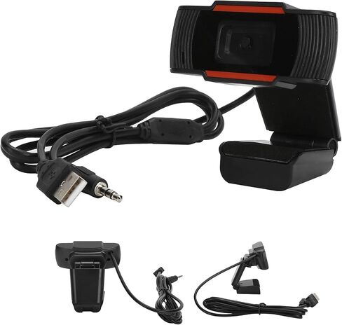 SUNGOOYUE Camera, HD Webcam with Noise Cancelling Microphone and Multifunctional Base, for Computers Monitors in Kuwait