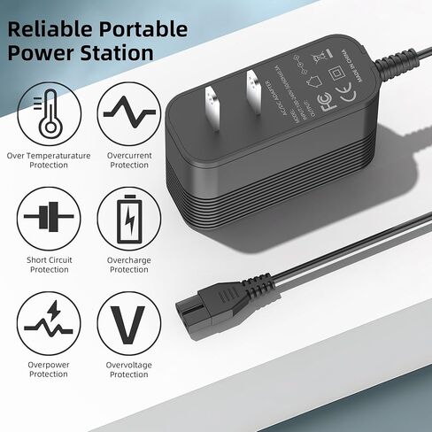 شاحن لكوكيدو EV90 XTROVAC 910 مكنسة كهربائية قابلة للشحن لأوراق حمام السباحة، بطارية 11.1 فولت، مكنسة كهربائية شديدة التحمل لأوراق حمام السباحة، استبدال سلك الطاقة in Kuwait