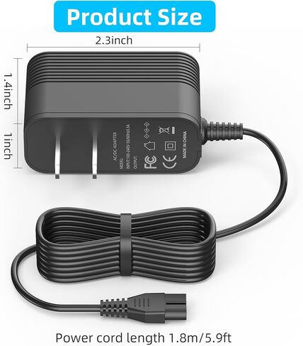 شاحن لكوكيدو EV90 XTROVAC 910 مكنسة كهربائية قابلة للشحن لأوراق حمام السباحة، بطارية 11.1 فولت، مكنسة كهربائية شديدة التحمل لأوراق حمام السباحة، استبدال سلك الطاقة in Kuwait