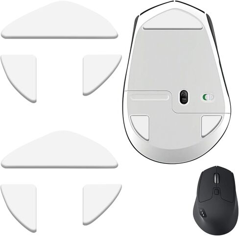 مجموعتان من زلاجات ماوس الجليد M720، أقدام بديلة PTFE متوافقة مع ماوس Logitech M720 Triathlon اللاسلكي، وسادة تزلج ناعمة ومتينة (0.7 مم/أبيض) in Kuwait