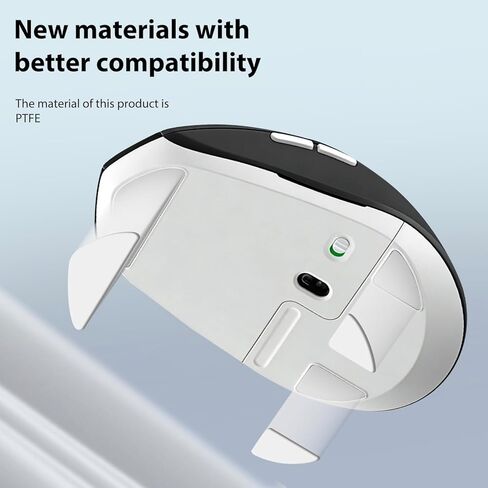 مجموعتان من زلاجات ماوس الجليد M720، أقدام بديلة PTFE متوافقة مع ماوس Logitech M720 Triathlon اللاسلكي، وسادة تزلج ناعمة ومتينة (0.7 مم/أبيض) in Kuwait