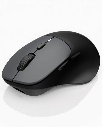 DAREU Wireless Mouse for Small to Medium Sized Hands, Silent Click, USB-C Rechargeable Wireless Mouse, Computer Mouse with 6 Buttons, [USB+BT1+BT2] 3 Devices for Laptop, PC, iPad, Mac - White in Kuwait