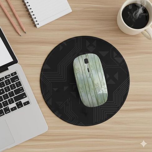 نمط الألوان المائية لغابة الخيزران الكوكبي، ماوس لاسلكي بصري USB، فئران كمبيوتر محمول نحيفة ومريحة للأطفال in Kuwait