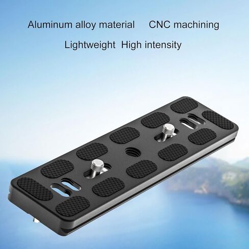 LICAEVEY 150mm Plate, CNC Machined Aluminum Alloy with Rubber Pads for DSLR Camera Tripod Head, Load 2KG in Kuwait