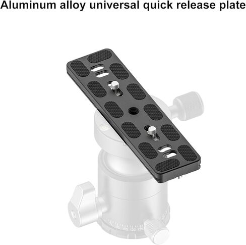 LICAEVEY 150mm Plate, CNC Machined Aluminum Alloy with Rubber Pads for DSLR Camera Tripod Head, Load 2KG in Kuwait