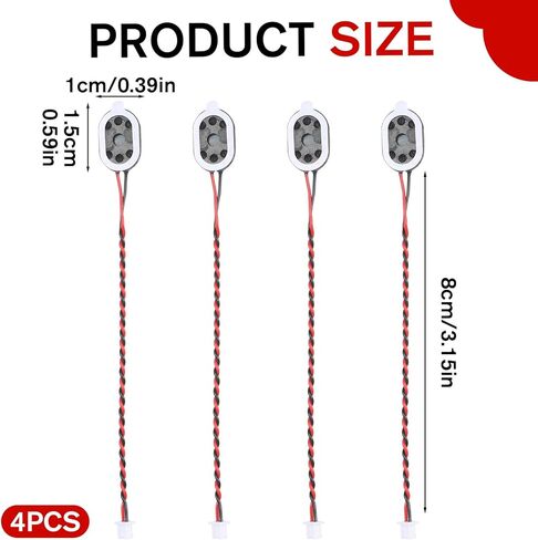 4 Pcs 1 Watt 8 Ohm Cavity Mini Speaker Portable Advertising Machine Speaker 3.3V 5V Full-Range Cavity Small Speakers with JST-PH1.25mm-2 pin Interface for DIY Small Electronic Projects in Kuwait