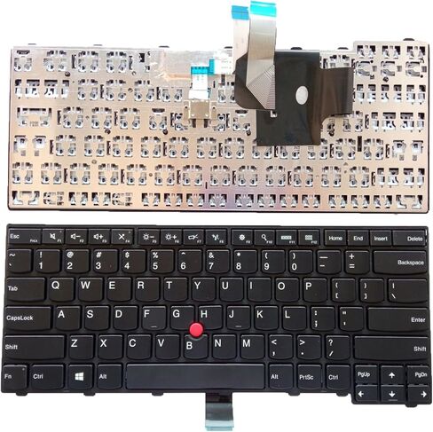 Laptop Replacement US Layout Keyboard for Lenovo ThinkPad T440 T440s T450 T450s T460 04Y0967 04Y0968 T440P T431 E431 L440 with Frame,TrackPoint,No Backlit Black in Kuwait