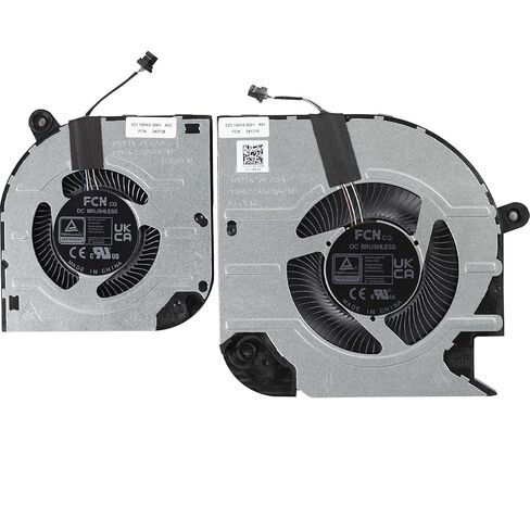 استبدال مروحة تبريد وحدة المعالجة المركزية + وحدة معالجة الرسومات الجديدة لجهاز Dell Inspiron 16 Plus 7620 RTX3060 Series 0C3MKP 0V7P3C 0C7Y23 0D9PK2 FS8D FS8F DFS5K22305283C DFS5K22115371C in Kuwait
