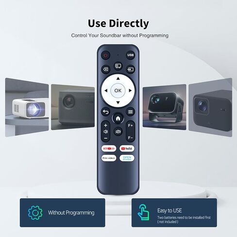 جهاز تحكم عن بعد بديل Sneigw لأجهزة DBPOWER N5، Tecaki X5، VOPLLSM10، TMY T02، XuanPad Dolby Audio Projector in Kuwait