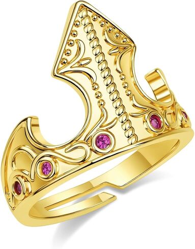 Rapunzel Ring Tangled Fans Princess Crown Ring Princess Jewelry Birthday Party Ring Girls Halloween Dress up Gifts in Kuwait