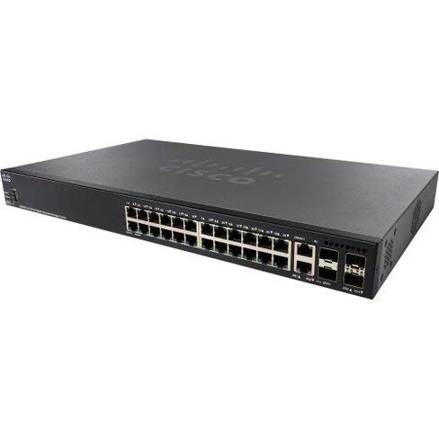 Cisco SG350X-24P-K9 محول مُدار جيجابت PoE ذو 24 منفذًا (متجدد) in Kuwait