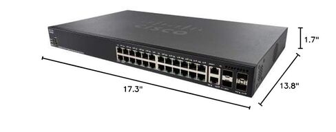 Cisco SG350X-24P-K9 محول مُدار جيجابت PoE ذو 24 منفذًا (متجدد) in Kuwait