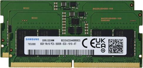 سامسونج 16 جيجابايت (2 × 8 جيجابايت) DDR5 5600 ميجا هرتز PC5-44800 SODIMM 1Rx16 CL46 1.1 فولت M425R1GB4PB0-CWM ذاكرة الوصول العشوائي وحدة الكمبيوتر المحمول ترقية in Kuwait