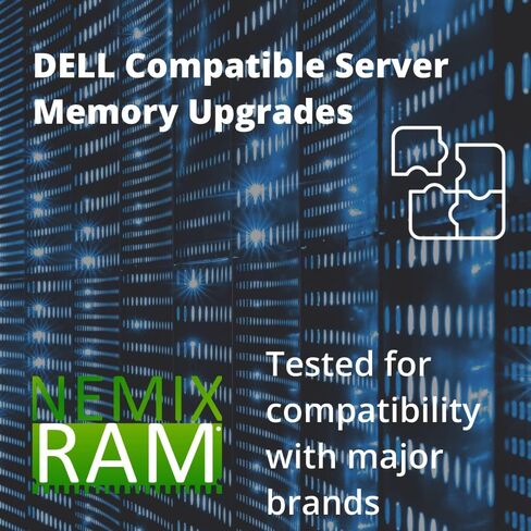 NEMIX RAM 16GB (1X16GB) DDR4 3200MHZ PC4-25600 2Rx8 1.2V CL22 288-PIN ECC RDIMM Compatible with Dell PowerEdge R6525 SNPM04W6C/16G AA783421 Registered Server Memory in Kuwait