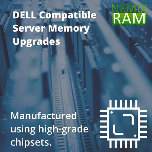 NEMIX RAM 16GB (1X16GB) DDR4 3200MHZ PC4-25600 2Rx8 1.2V CL22 288-PIN ECC RDIMM Compatible with Dell PowerEdge R6525 SNPM04W6C/16G AA783421 Registered Server Memory in Kuwait