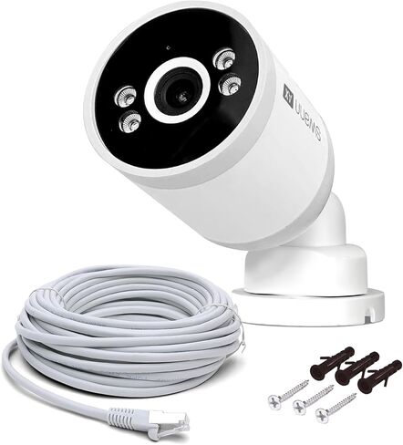 Swann AdvancedX Wired 4K Security Camera PoE Outdoor Bullet, Color Night Vision, Smart AI Video Analytics/Alerts, Advanced Motion Detection (Renewed) in Kuwait