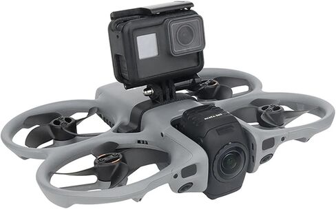 Avata 360 Drone Top Mount Bracket Expansion Holder - Action Camera Mount Compatible with Insta360 X5/X4 Air/X3/Ace Pro 2/Go Ultra/GO 3S Cameras, for DJI Avata 360 Accessories in Kuwait