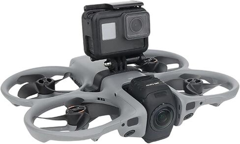 Avata 360 Drone Top Mount Bracket Expansion Holder - Action Camera Mount Compatible with Insta360 X5/X4 Air/X3/Ace Pro 2/Go Ultra/GO 3S Cameras, for DJI Avata 360 Accessories in Kuwait