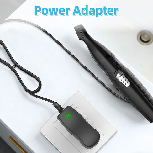 AC DC Adapter 5V Power Supply, 4FT Black Power Cord Compatible with Wahl 9685-200 Groomer & Rotary Ear/Nose Head, Reciprocating/Precision Detail Trimmer Head in Kuwait